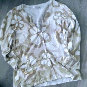 Ladies size Medium Sara Spencer cardigan button up